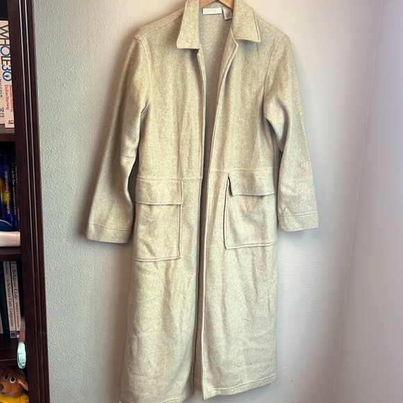 J. Jill long coat Beige size S - Picture 1 of 9